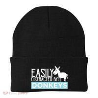 Donkeys Easily Distracted Donkey Gifts For Donkey Lovers Beanie thumb 0