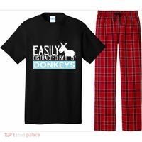 Donkeys Easily Distracted Donkey Gifts For Donkey Lovers Pajama Set thumb 0