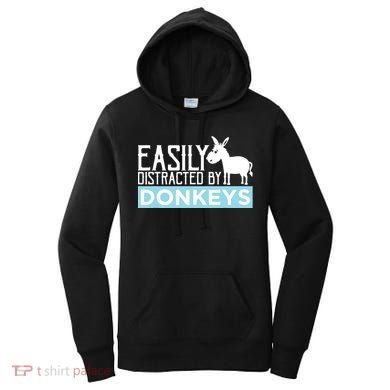 Donkeys Easily Distracted Donkey Gifts For Donkey Lovers Women's Hoodie