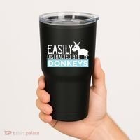 Donkeys Easily Distracted Donkey Gifts For Donkey Lovers Tumbler thumb 2