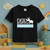 Donkeys Easily Distracted Donkey Gifts For Donkey Lovers Toddler T-Shirt thumb 3