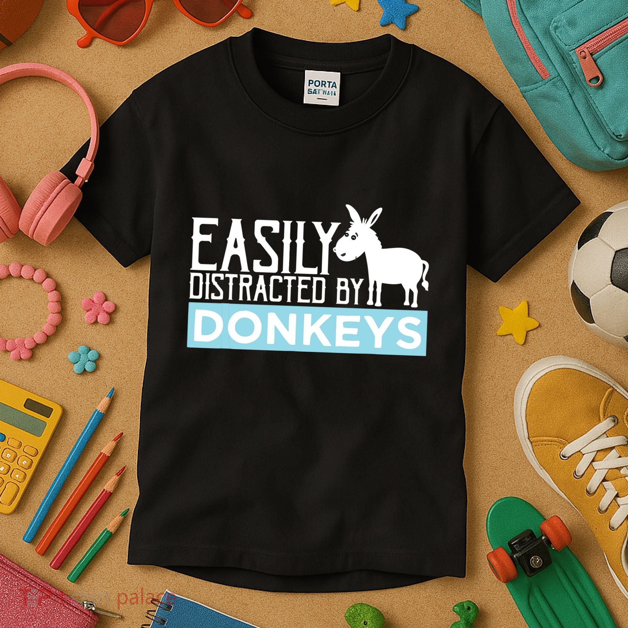 Donkeys Easily Distracted Donkey Gifts For Donkey Lovers Kids T-Shirt