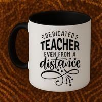 Dedicated Teacher Even From A Distance Coffee Mug thumb 2