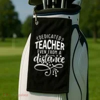 Dedicated Teacher Even From A Distance Golf Towel thumb 2