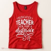 Dedicated Teacher Even From A Distance Tank Top thumb 2