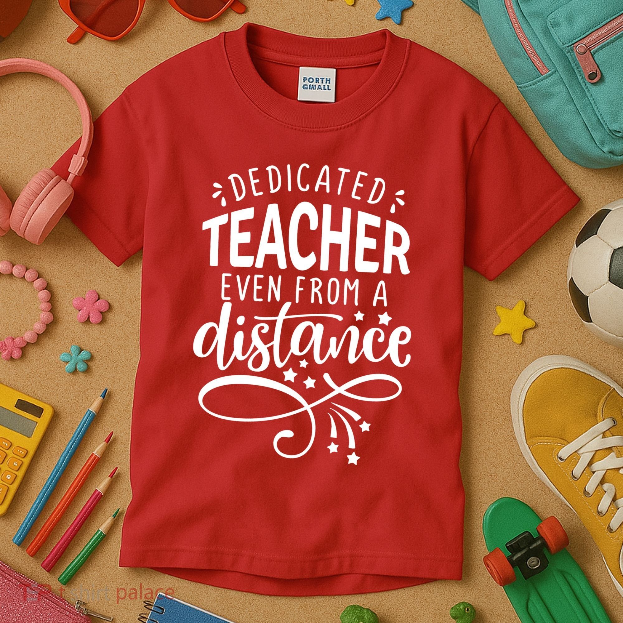 Dedicated Teacher Even From A Distance Kids T-Shirt