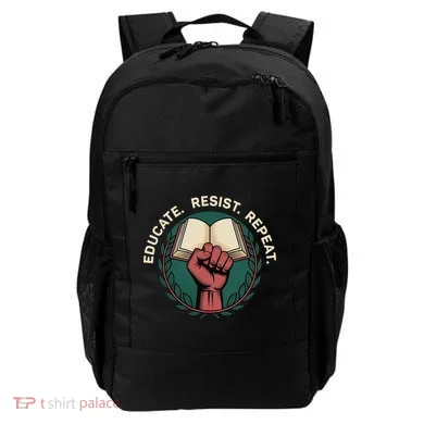 Defend Education Educate Resist Repeat Backpack