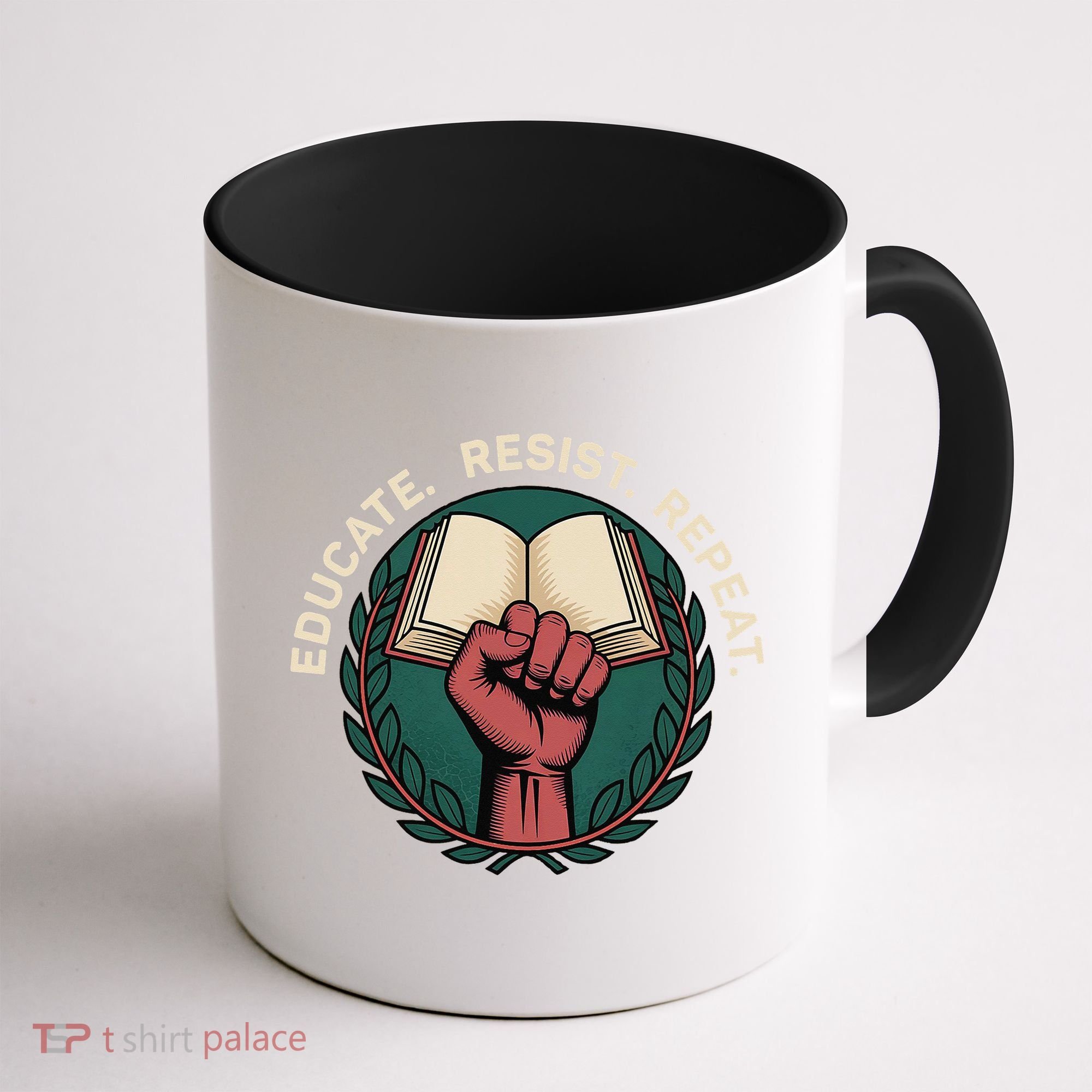 Defend Education Educate Resist Repeat Coffee Mug
