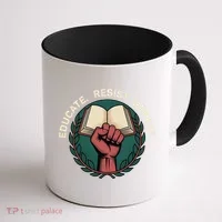 Defend Education Educate Resist Repeat Coffee Mug thumb 1