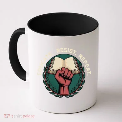 Defend Education Educate Resist Repeat Coffee Mug