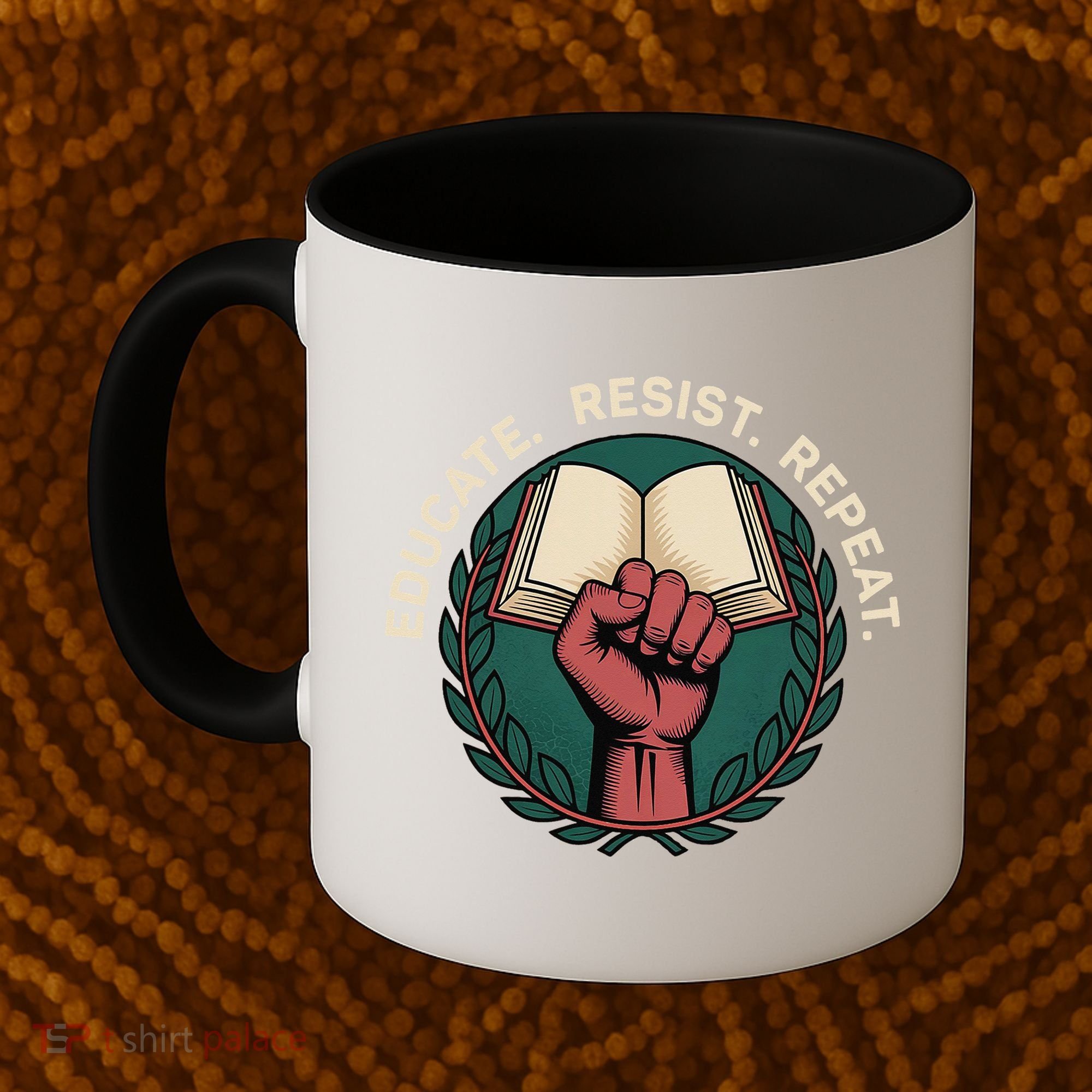 Defend Education Educate Resist Repeat Coffee Mug