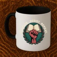 Defend Education Educate Resist Repeat Coffee Mug thumb 2