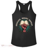 Defend Education Educate Resist Repeat Ladies PosiCharge Competitor Racerback Tank thumb 0