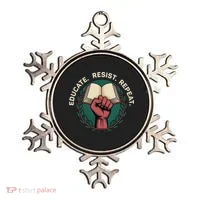 Defend Education Educate Resist Repeat Ornament thumb 0