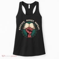 Defend Education Educate Resist Repeat Women's Tank Top thumb 0