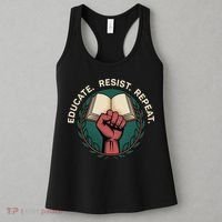 Defend Education Educate Resist Repeat Women's Tank Top thumb 3
