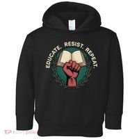 Defend Education Educate Resist Repeat Toddler Hoodie thumb 0