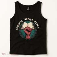 Defend Education Educate Resist Repeat Tank Top thumb 2