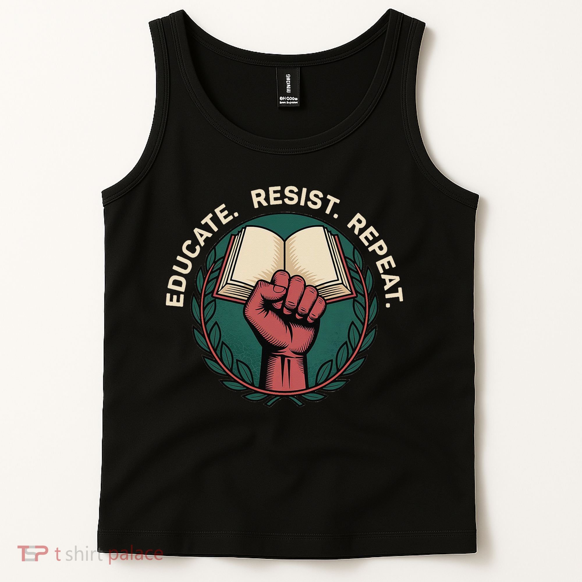Defend Education Educate Resist Repeat Tank Top