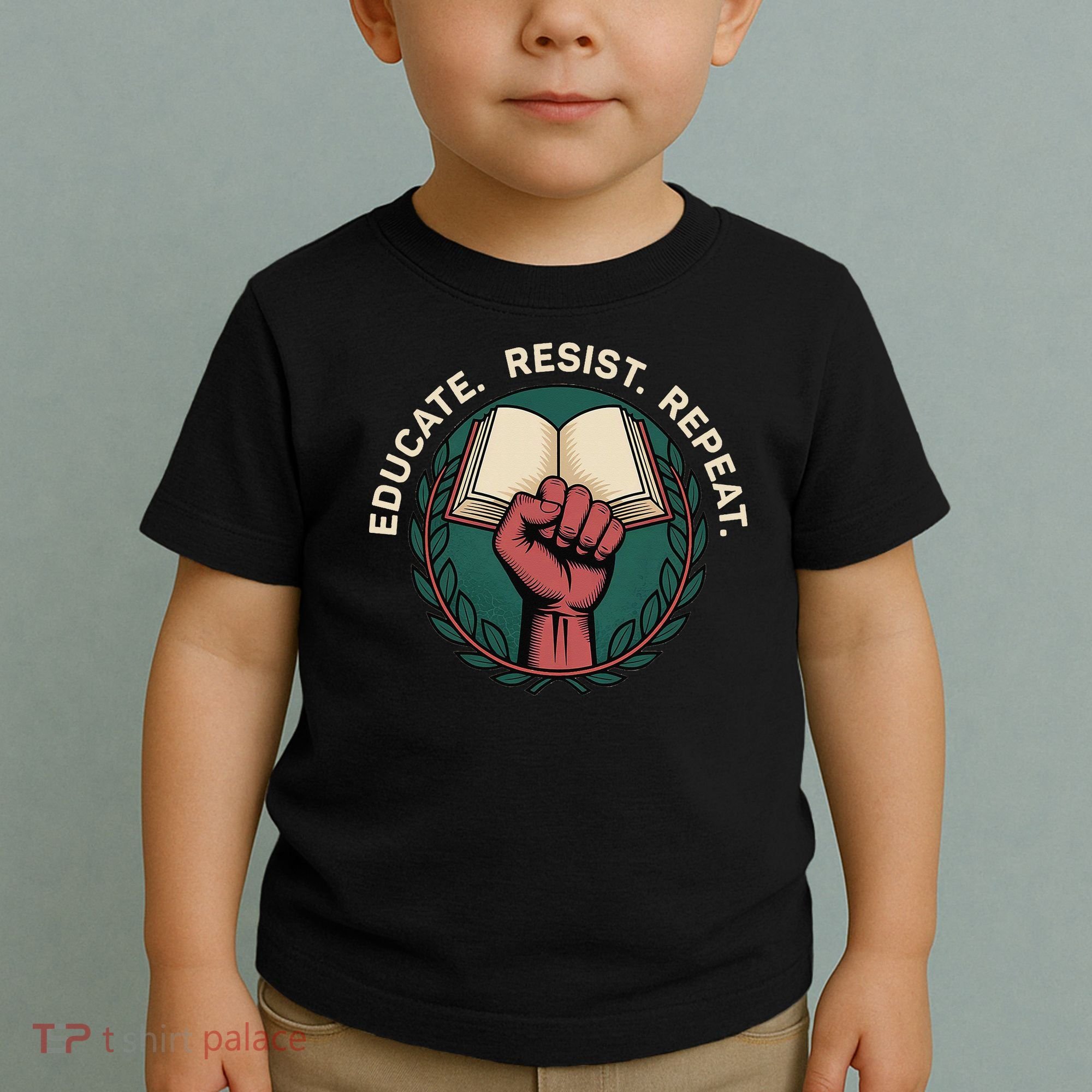 Defend Education Educate Resist Repeat Toddler T-Shirt
