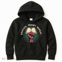 Defend Education Educate Resist Repeat Kids Hoodie thumb 0