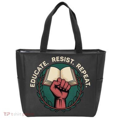 Defend Education Educate Resist Repeat Tote Bag