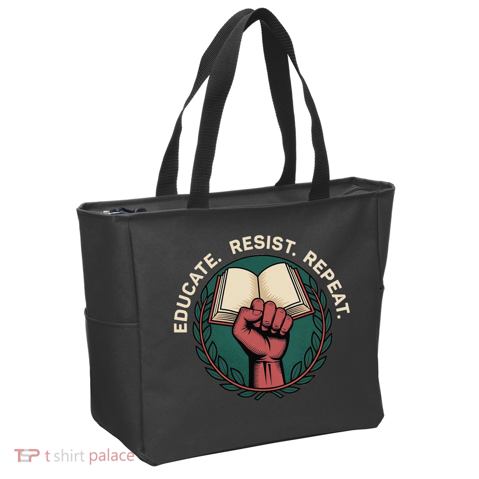 Defend Education Educate Resist Repeat Tote Bag