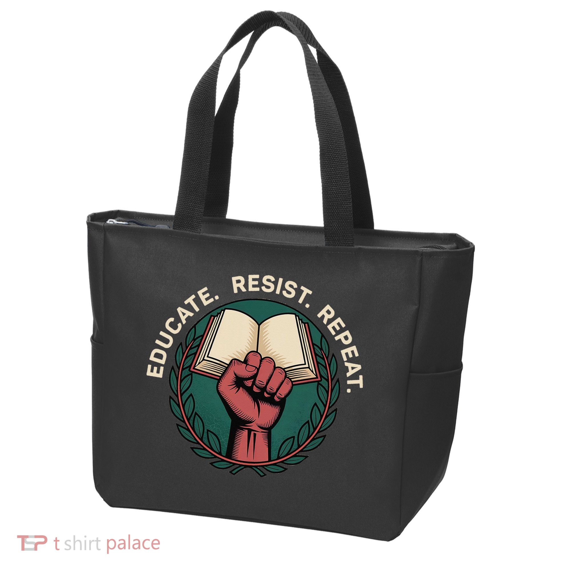 Defend Education Educate Resist Repeat Tote Bag