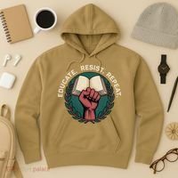 Defend Education Educate Resist Repeat Hoodie thumb 3