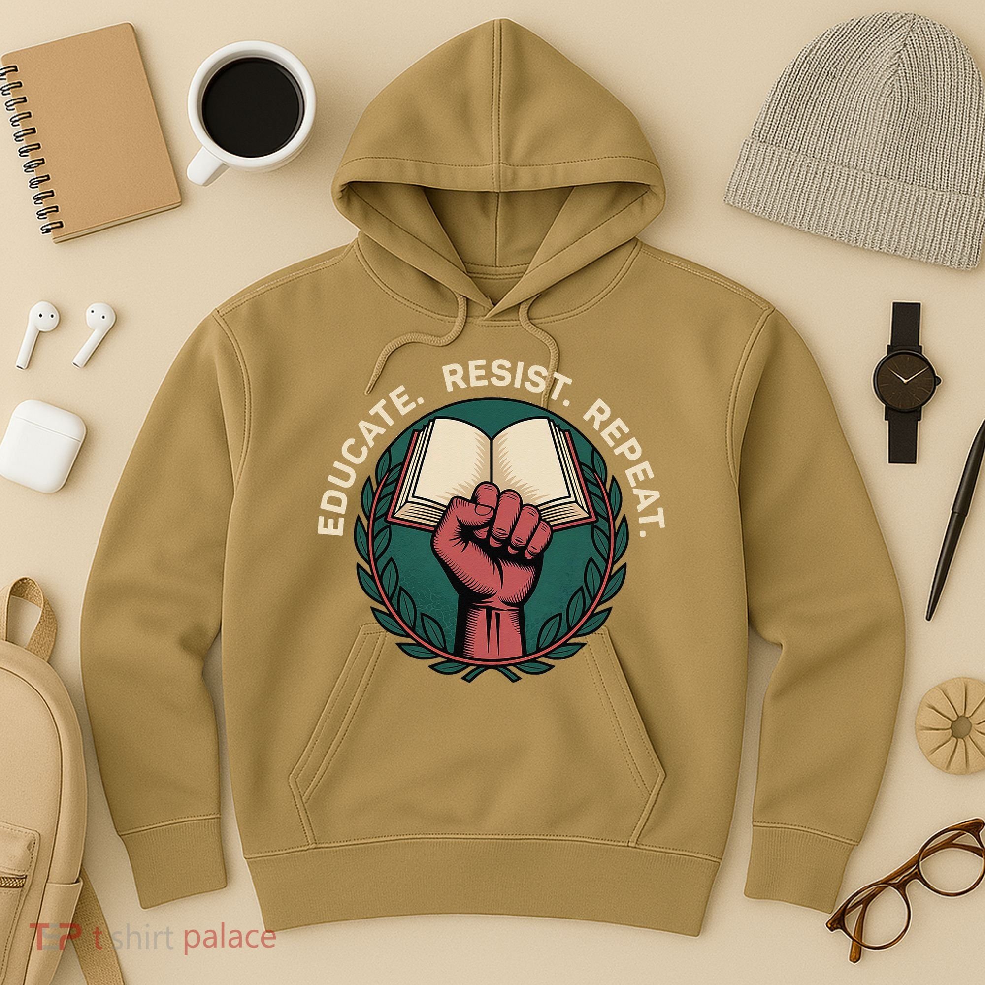 Defend Education Educate Resist Repeat Hoodie