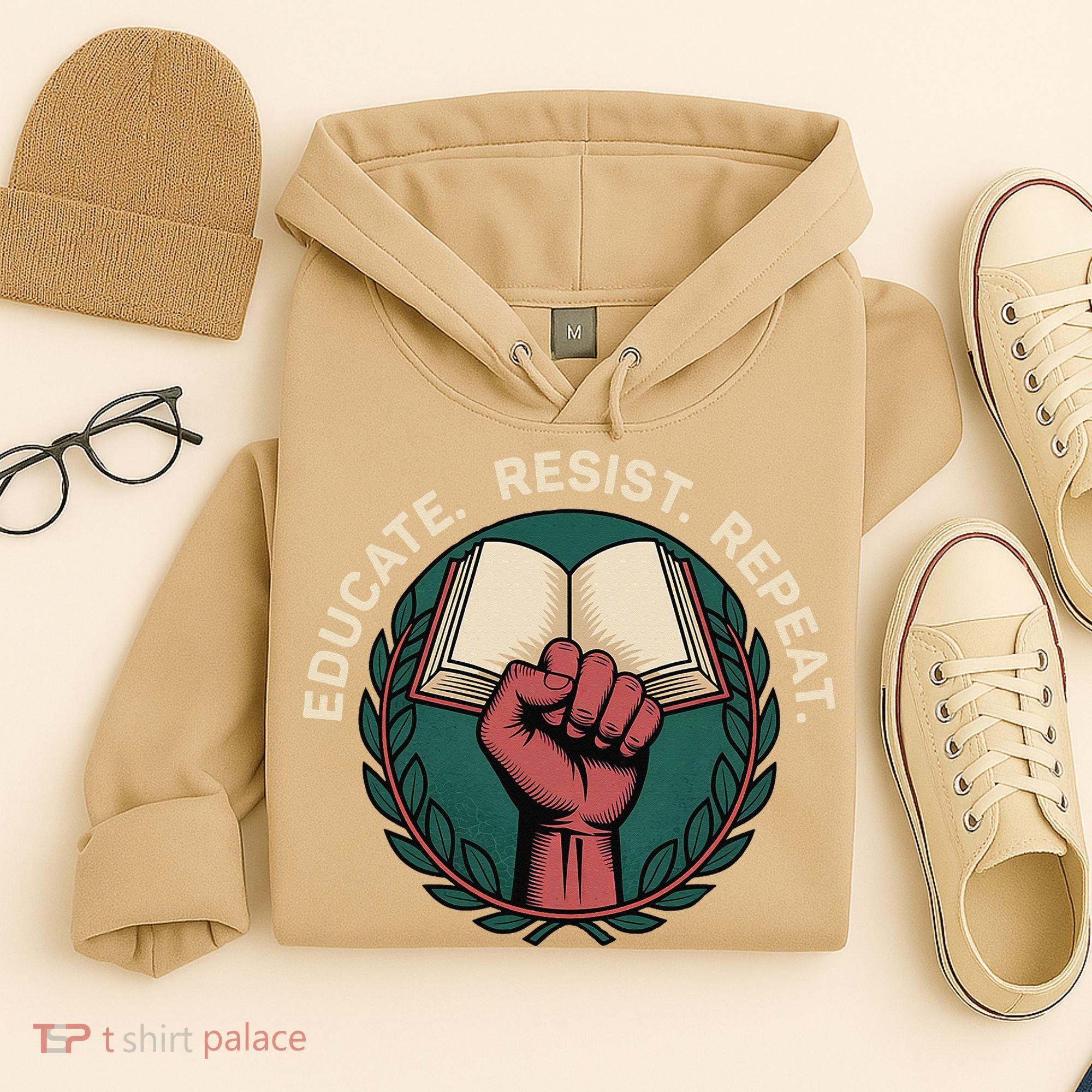 Defend Education Educate Resist Repeat Hoodie