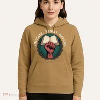 Defend Education Educate Resist Repeat Hoodie thumb 5