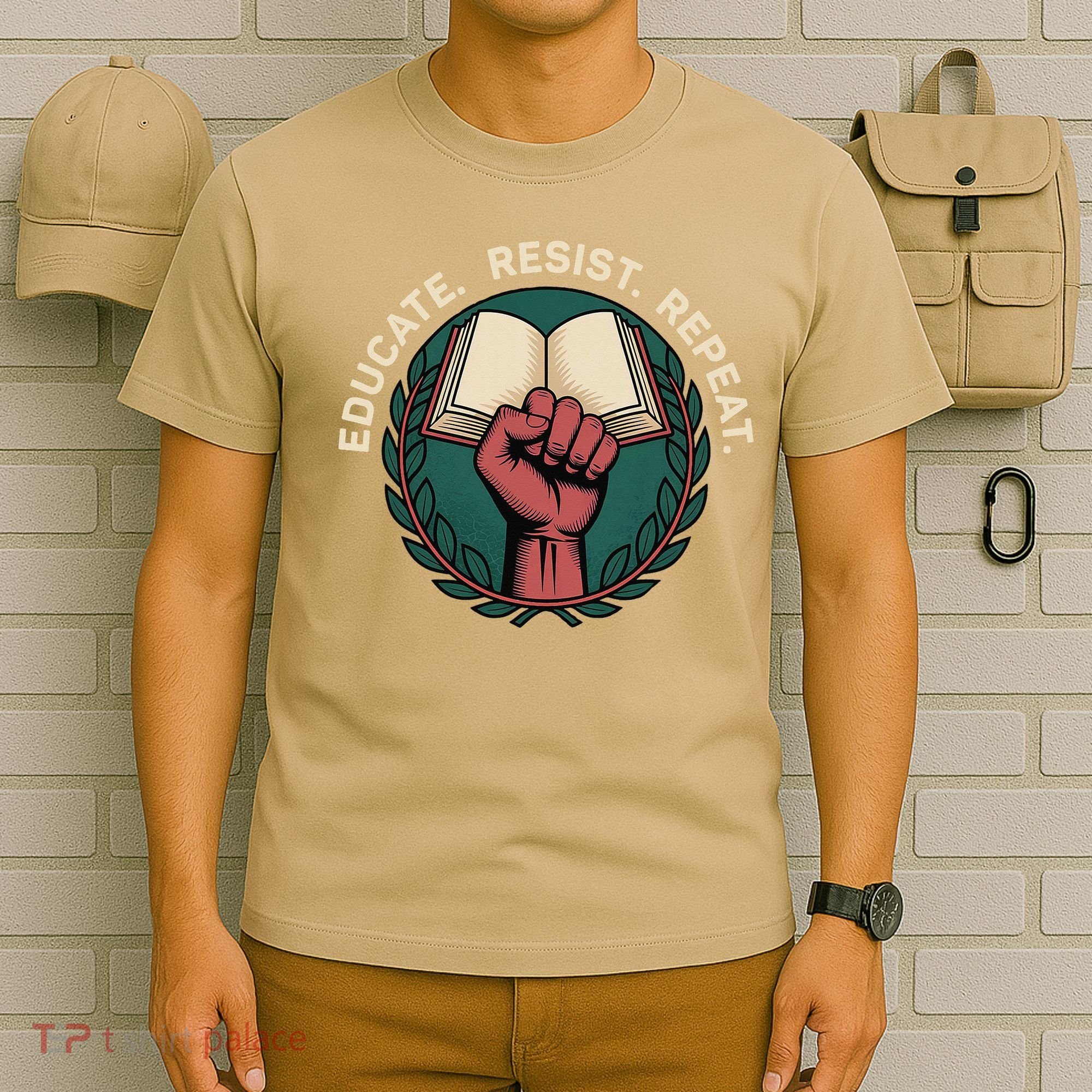 Defend Education Educate Resist Repeat T-Shirt
