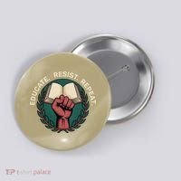 Defend Education Educate Resist Repeat Button thumb 0