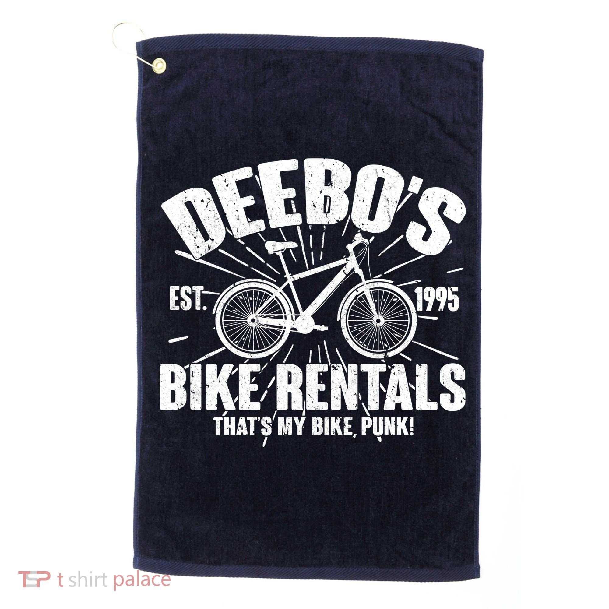 Deebo's Bike Rental Golf Towel