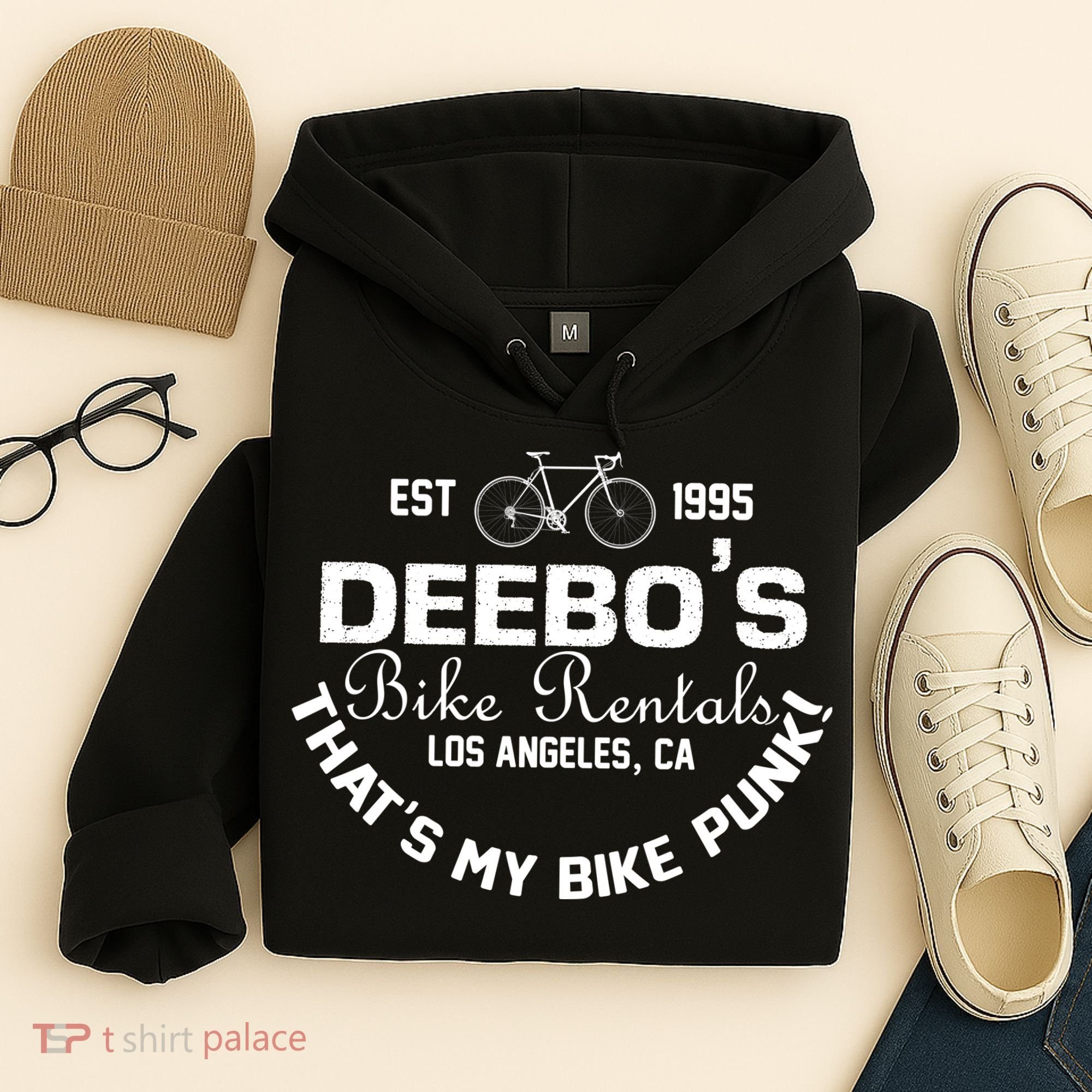 Deebos Bike Rental Retro Hoodie