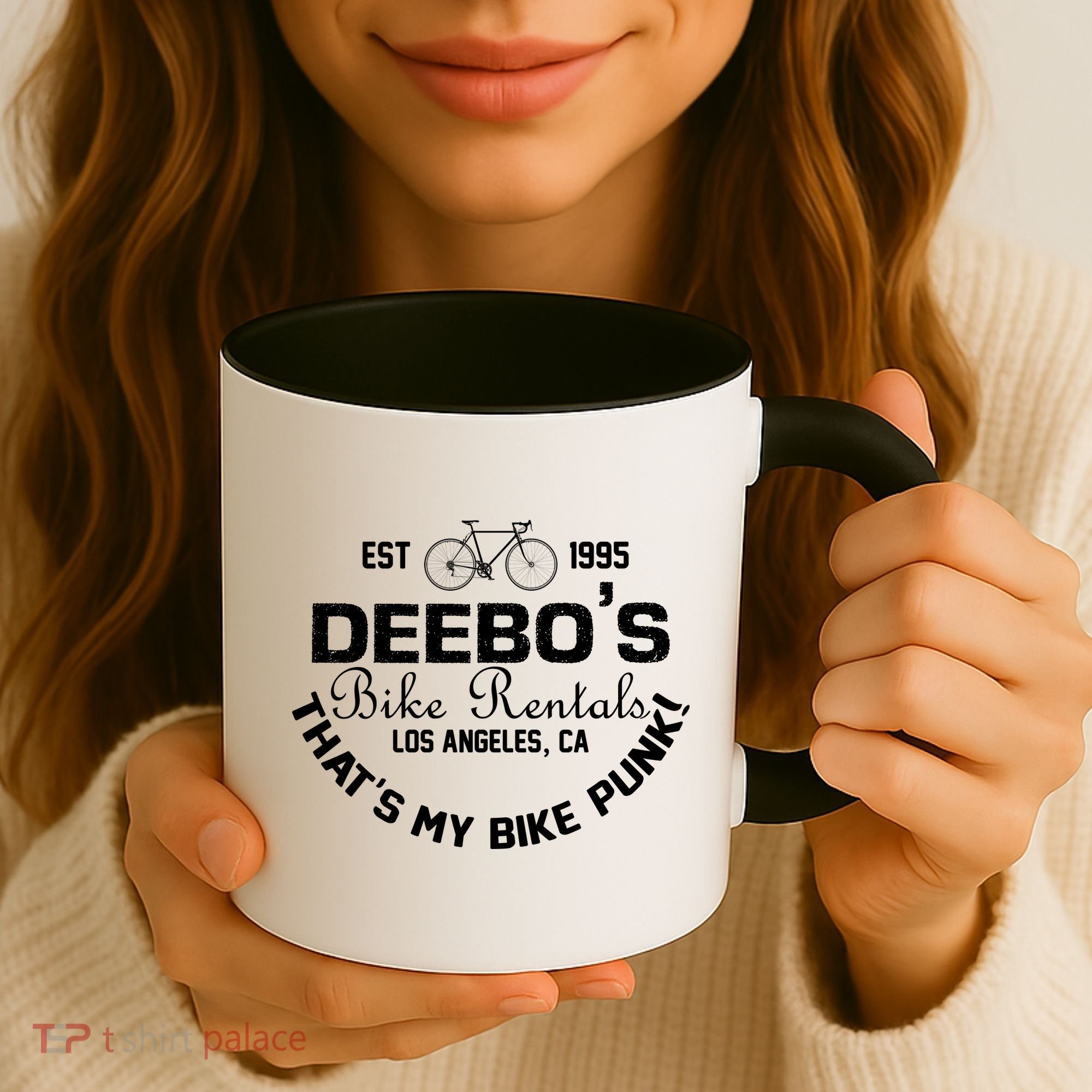 Deebos Bike Rental Retro Coffee Mug