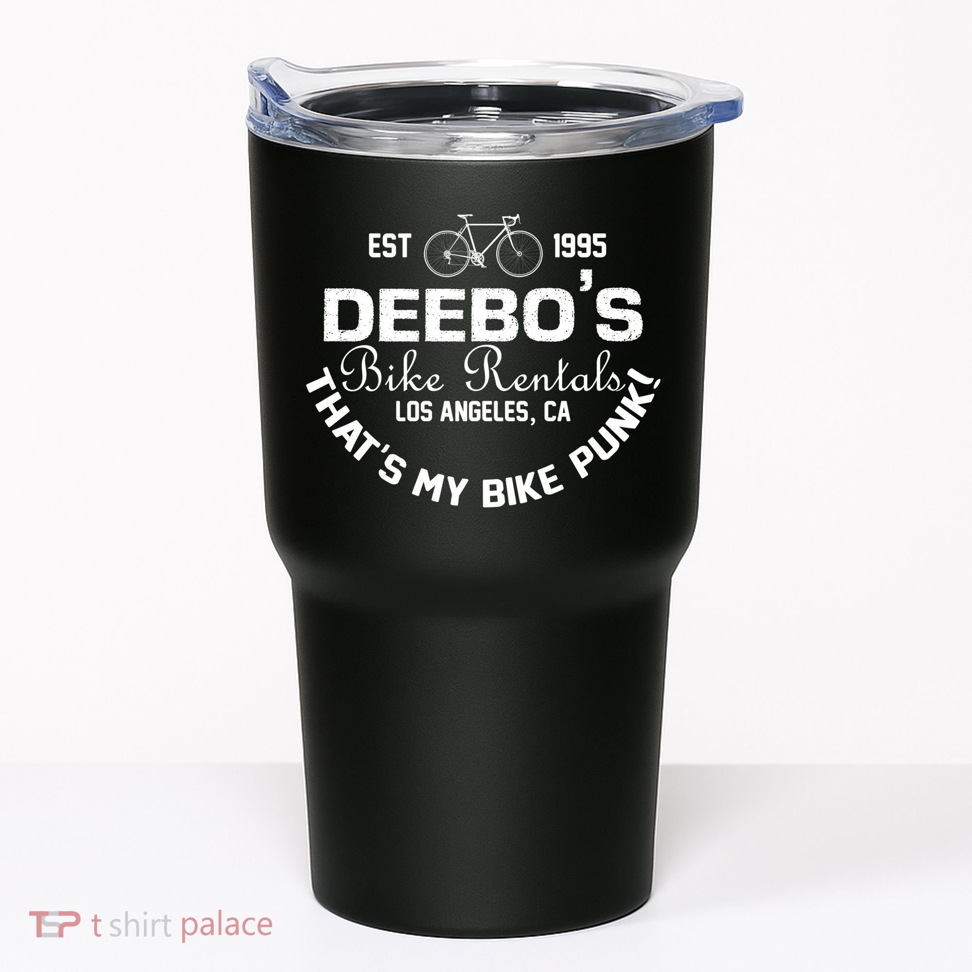 Deebos Bike Rental Retro Tumbler
