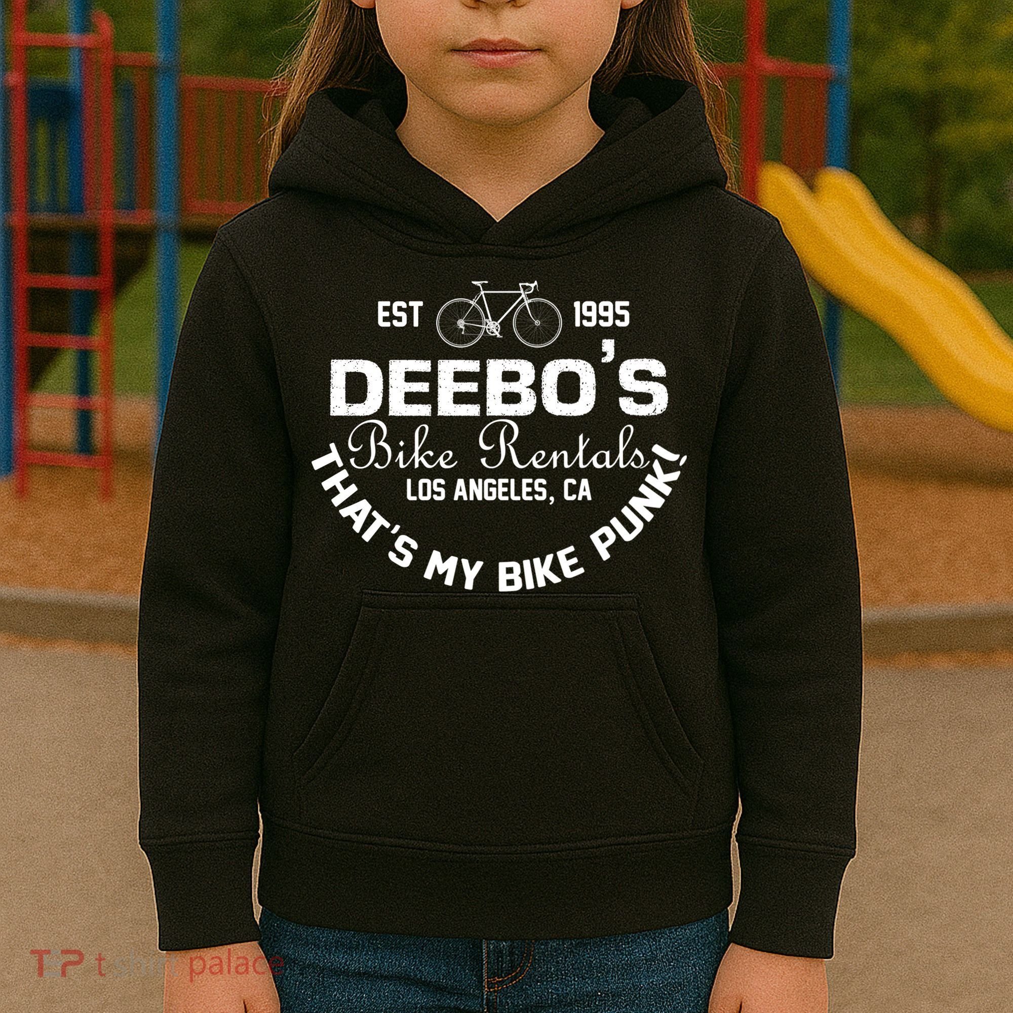 Deebos Bike Rental Retro Kids Hoodie