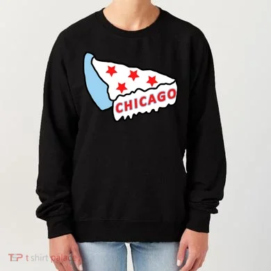 Deep Dish Chicago Pizza Flag Women's Sweatshirt