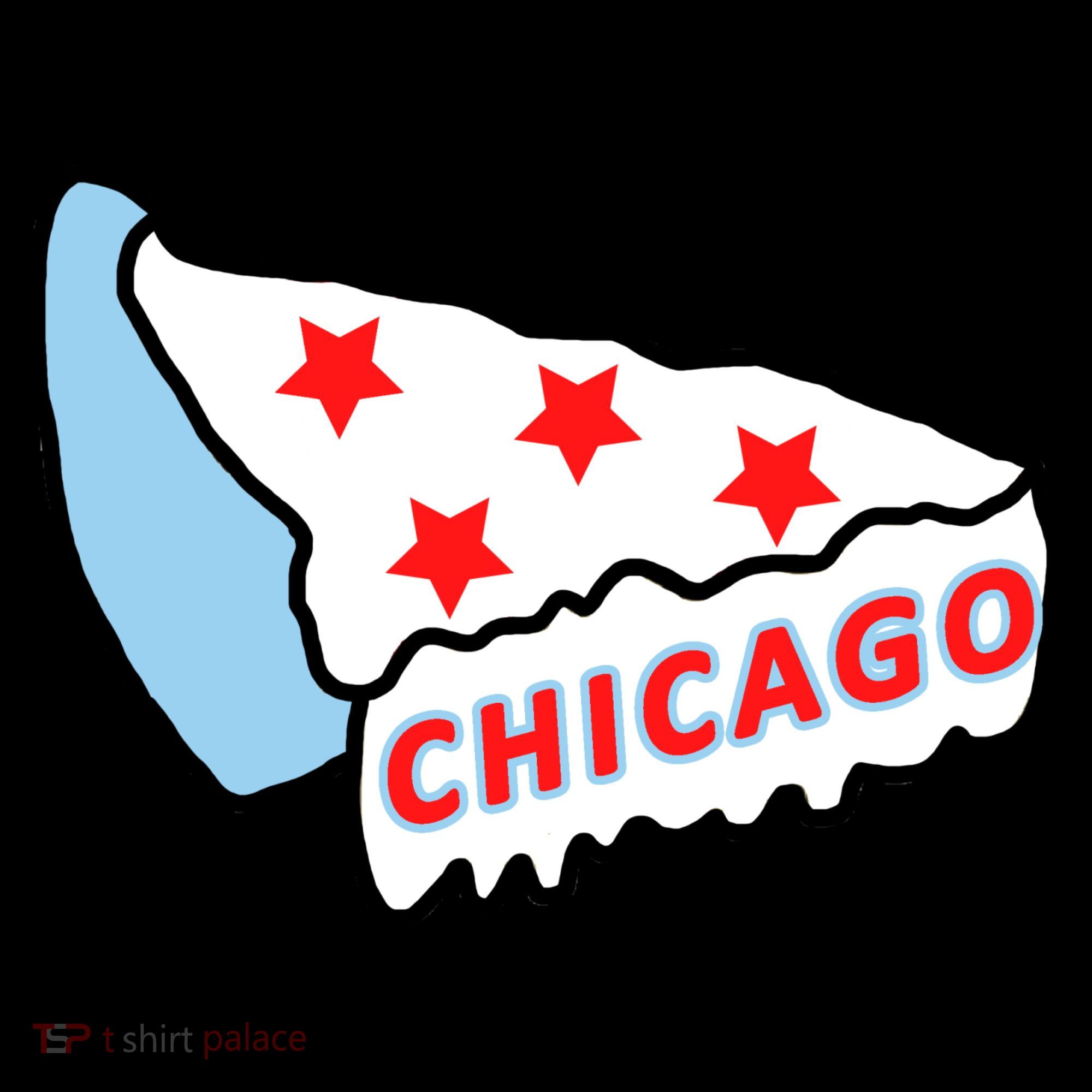 Deep Dish Chicago Pizza Flag Doggie Tank
