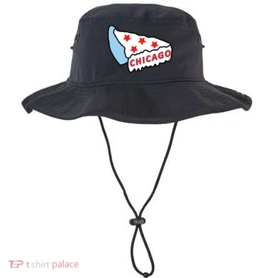 Deep Dish Chicago Pizza Flag Bucket Hat