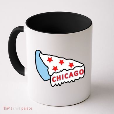 Deep Dish Chicago Pizza Flag Coffee Mug