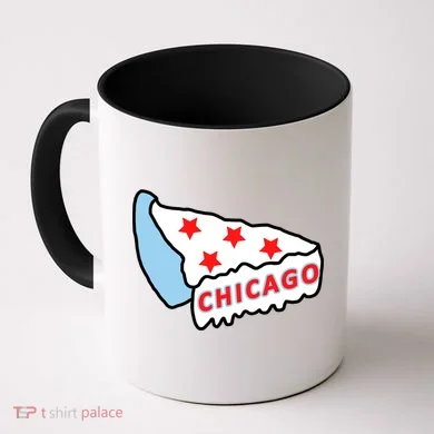 Deep Dish Chicago Pizza Flag Coffee Mug