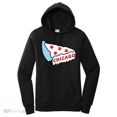 Deep Dish Chicago Pizza Flag Women's Hoodie