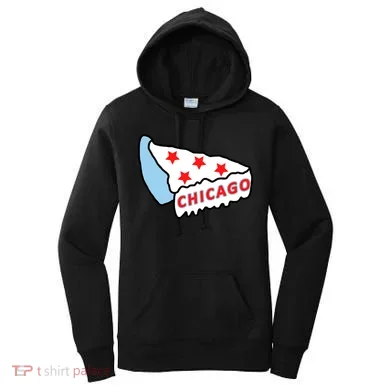 Deep Dish Chicago Pizza Flag Women's Hoodie