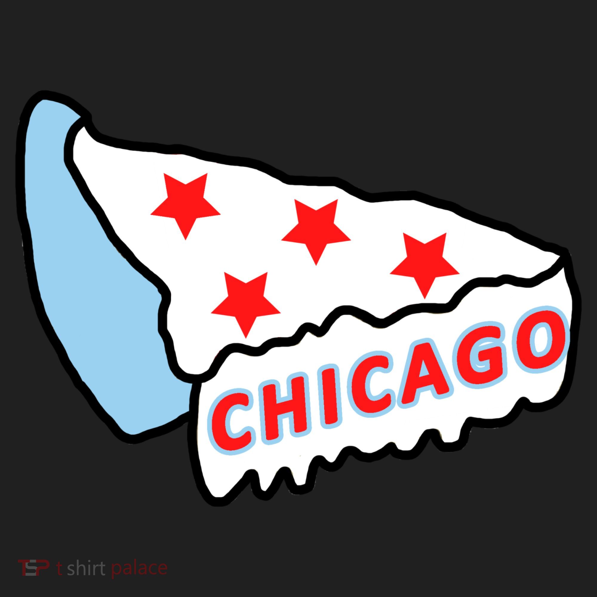 Deep Dish Chicago Pizza Flag Hat