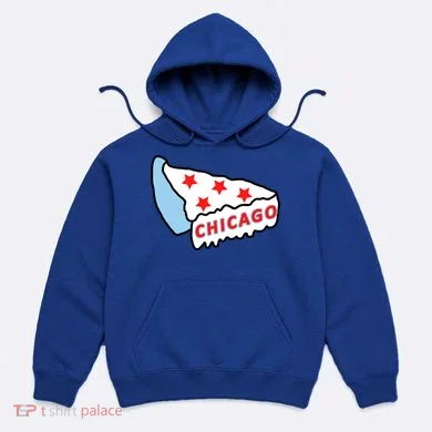 Deep Dish Chicago Pizza Flag Hoodie