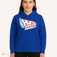 Deep Dish Chicago Pizza Flag Hoodie thumb 5