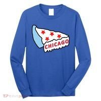 Deep Dish Chicago Pizza Flag Long Sleeve Shirt thumb 0